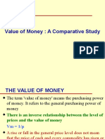 Value of Money a Comparative Study