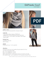 Gaptastic Cowl Pattern PDF