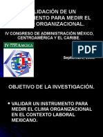 Instrumento para Medir El Clima Organizacional