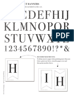 Classic Alphabet Banner Instructions