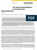 Martínez, Alonso - Las Semillas y Los Frutos Arquológicos, Aportación A La Reconstrucción Paleoambiental PDF