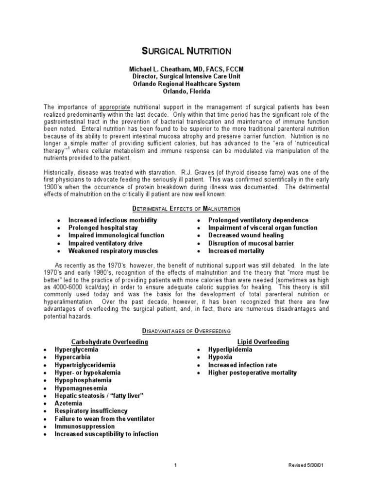 surgical nutrition.pdf | Calorie | Food Energy