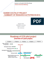 Gundih CCS Pilot Project - Summary of Research Activities in 2013