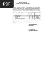 Surat Rekomendasi Ikut Lomba Kegiatan