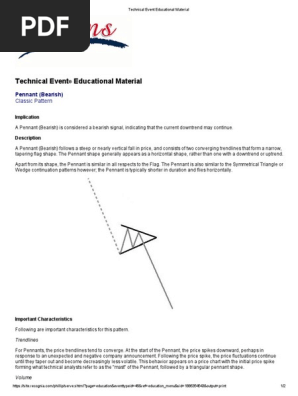 Pennant Bearish