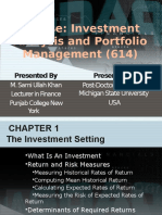 The Investment Settings Chapter 1