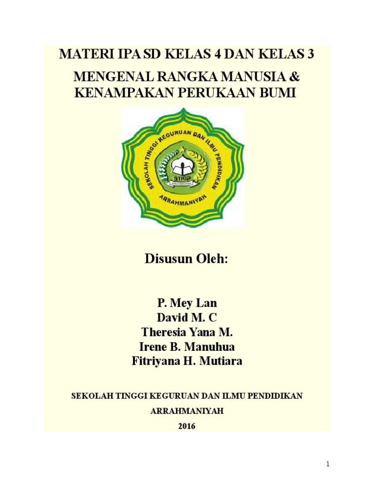 Makalah  Ipa Kerangka  manusia IPA sd kelas 4 dan permukaan   Makalah  Ipa Kerangka  manusia IPA sd kelas 4 dan permukaan