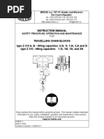 Instruction Manual Safety Principles, Operation and Maintenance for Travelling Chain Blocks