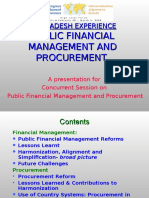 Bangladesh's Experience - Public Financial Management and Procurement