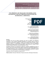 Uma Proposta de Trabalho Com Modelagem Matemática em Um Curso de Licenciatura em Matemática A Distância