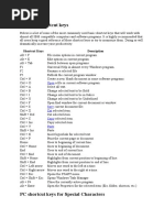 Basic PC shortcut keys.docx