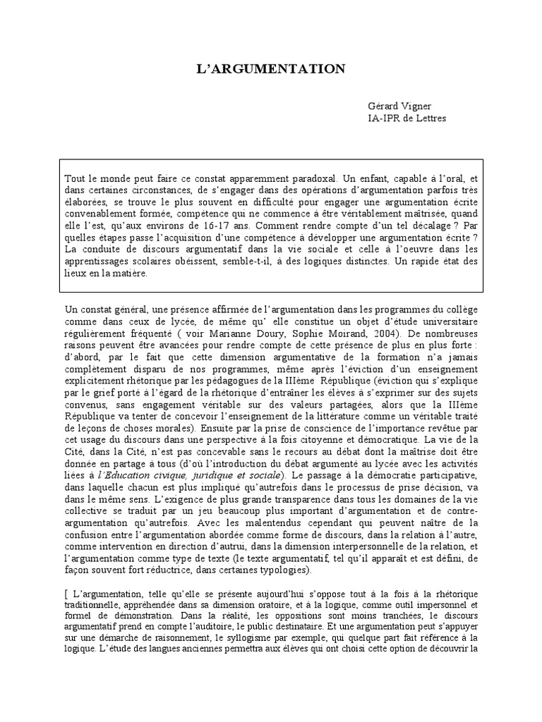 citations pour dissertation argumentation pdf