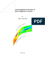 Numerical Investigation of Tandem Compressor Cascades