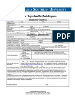 Degree Level Cert App