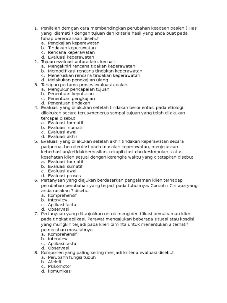soal metodologi keperawatan
