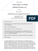 United States Ex Rel. Russo v. Thompson, Warden, 188 F.2d 244, 2d Cir. (1951)