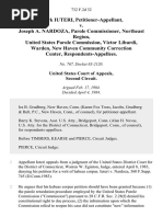 Mark Iuteri v. Joseph A. Nardoza, Parole Commissioner, Northeast Region, United States Parole Commission, Victor Liburdi, Warden, New Haven Community Correction Center, 732 F.2d 32, 2d Cir. (1984)