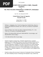 Granite Computer Leasing Corp. v. The Travelers Indemnity Company, 751 F.2d 543, 2d Cir. (1984)