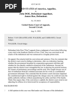 United States v. John Doe, James Roe, 63 F.3d 121, 2d Cir. (1995)