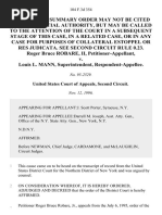 Roger Bruce Robare, II v. Louis L. Mann, Superintendent, 104 F.3d 354, 2d Cir. (1996)