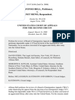 Alfonso Bell v. Janet Reno, 218 F.3d 86, 2d Cir. (2000)