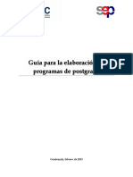 Guía para Elaborar Programas de Postgrado Feb 2015