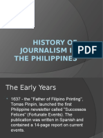 History of Journalism in The Philippines