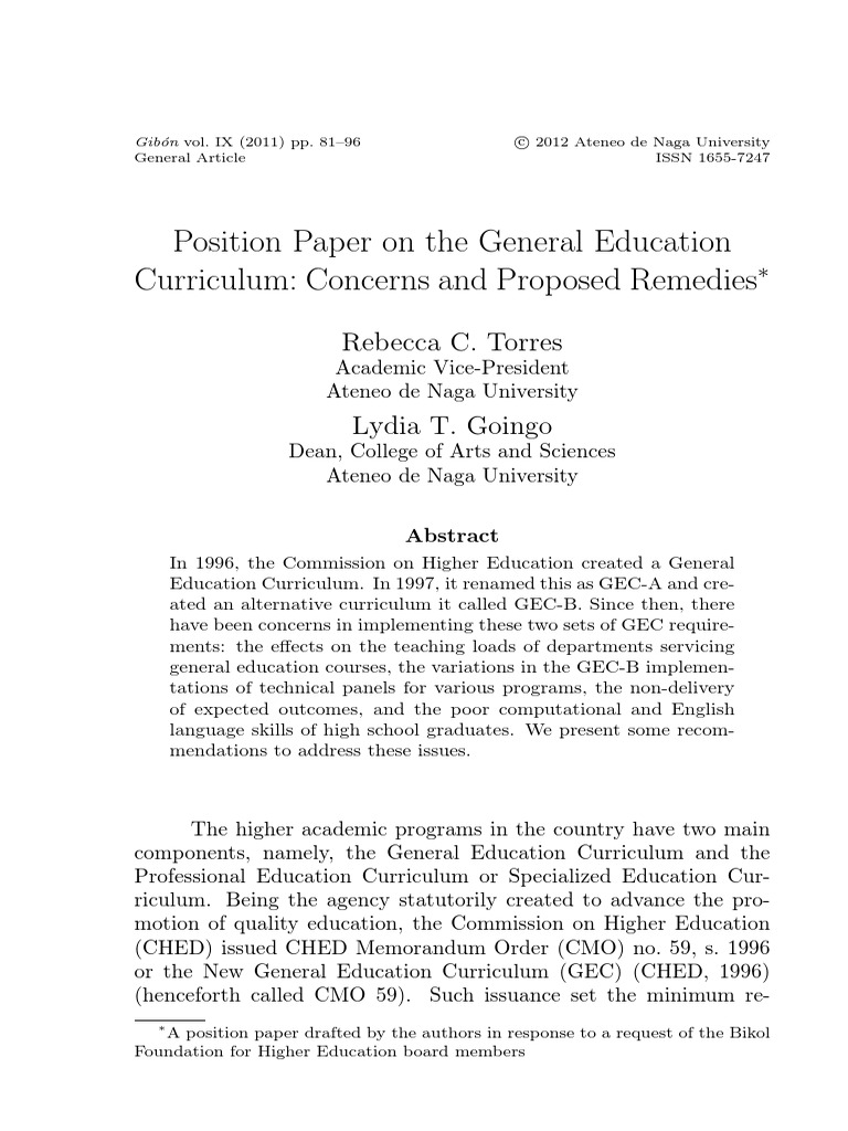 position-paper-on-the-general-education-curriculum-pdf-curriculum