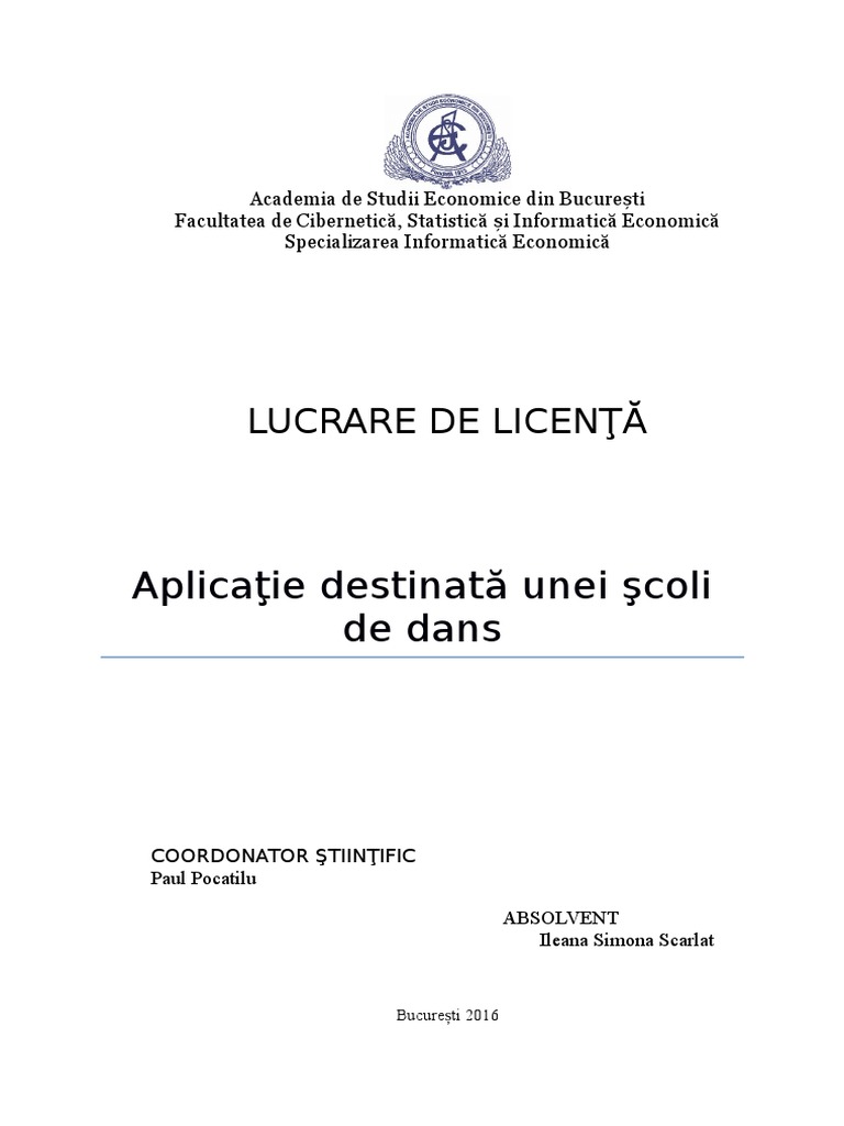 Licenta Documentatie | PDF