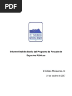 Programa de Rescate de Espacios Públicos