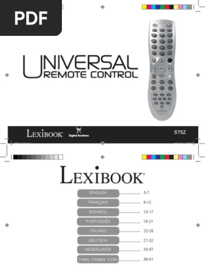 Manual Mando Universal | PDF | Remote Control | Digital Television