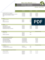 Price List MTM 2016