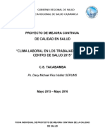 Plan de Proyecto Mejora Continua - Tacabamba