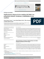 Implicaciones Clínicas de Los Cambios Del DSM-5