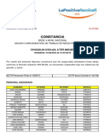 Constancia de Renovacion SCTR Salud y Pension Chuquilin Cholan, Ilter Miguel - Junio 2016