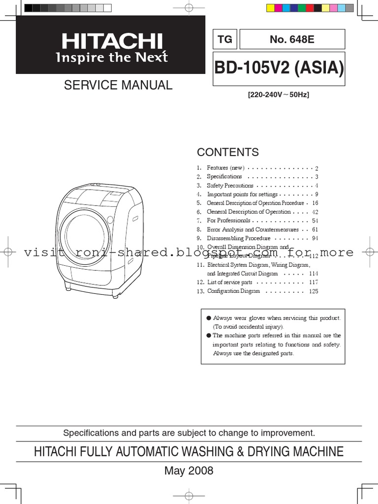 Hitachi washing machine Front Loading | Laundry | Washing Machine