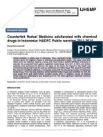 Counterfeit Herbal Medicine Adulterated With Chemical Drugs in Indonesia: NADFC Public Warning 2011-2014