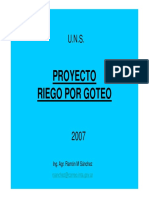 Proyecto de Riego Por Goteo