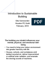 Introduction To Sustainable Building 2010