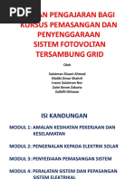 Download Bahan Pengajaran Kursus Pemasangan  Penyenggaran Sistem Fotovoltan Tersambung Gridpdf by syukzz SN320406355 doc pdf