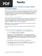 How To View Your Terrain in Unity's Editor and Game Mode