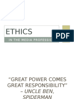 Ethics: in The Media Profession