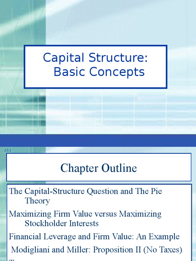 Capital Structure and Firm Value Explained | PDF | Capital Structure ...