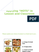 Applying Hots in Classroom