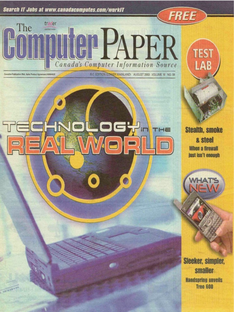 2003-08 The Computer Paper BC Edition | PDF | Camera Lens