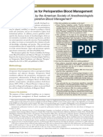 Practice Guidelines for Perioperative Blood Management