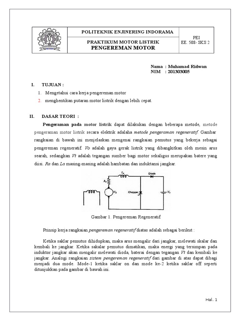 Seorang mekanik memperbaiki sistem pengereman sepeda motor