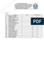 Daftar Hadir Panitia