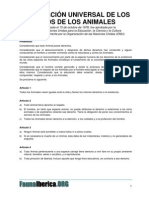 Declaracion Derechos Animales