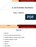 Random Variable and Probability Distribution: Sujay K Mukhoti